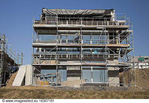 Germany  North Rhine-Westphalia  Dortmund-Hoerde  construction site  residential house