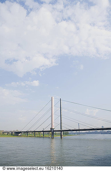 Germany  North-Rhine-Westphalia  Duesseldorf  Rheinknie Bridge