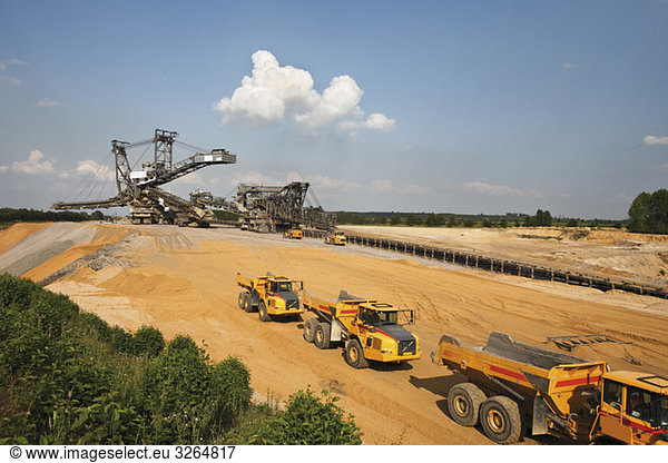 Germany  North Rhine-Westphalia  Glesch  Brown coal surface mining