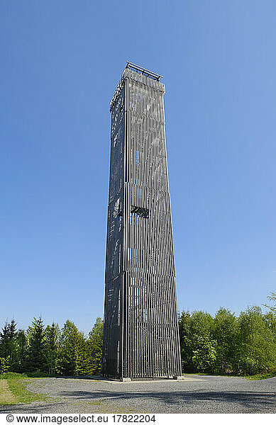 Germany  North Rhine-Westphalia  Mohnesee  Observation tower in Arnsberg Forest Nature Park