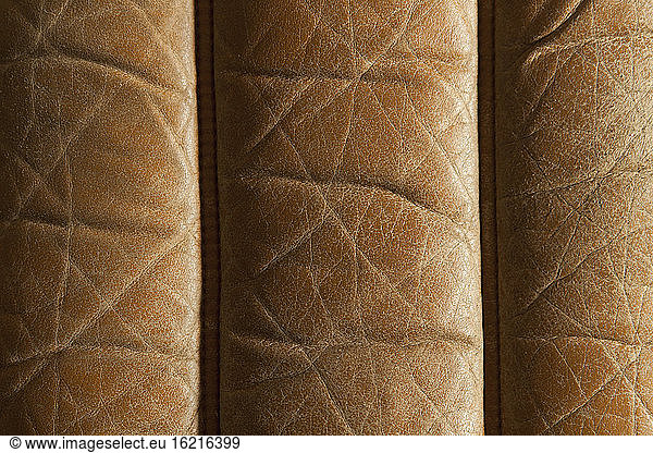 Germany  Old leather chair  close up