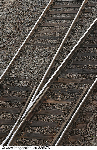Germany  Railroad tracks close-up