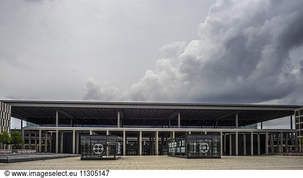 Germany  rain clouds above Berlin Brandenburg Airport