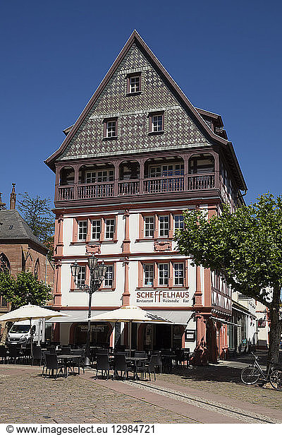 Germany  Rhineland-Palatinate  Neustadt an der Weinstrasse  Scheffelhaus  Gable house