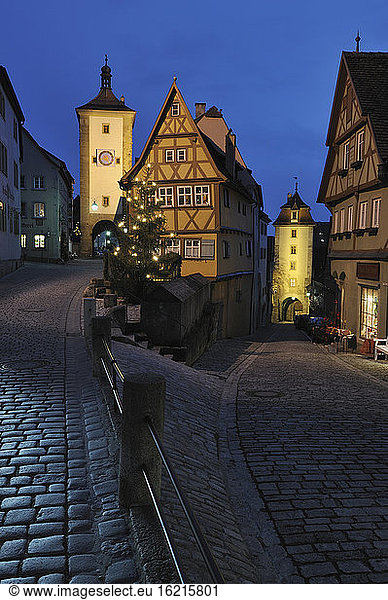 Germany Rothenburg ob der Tauber Sieber Tower Ploenlein