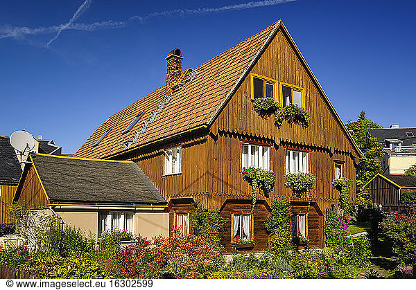 Germany  Saxony  Hinterhermsdorf  Historical Upper Lusatian house