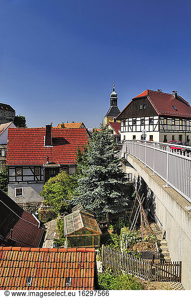 Germany  Saxony  Hohnstein  Townscape