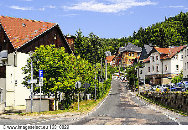 Germany  Saxony  Schmiedeberg  Townscape
