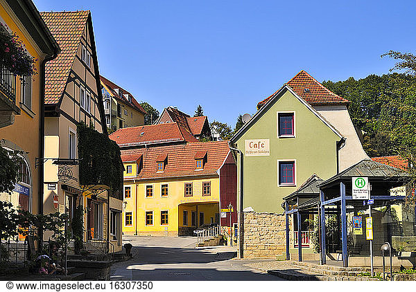 Germany  Saxony  Stadt Wehlen  Townscape