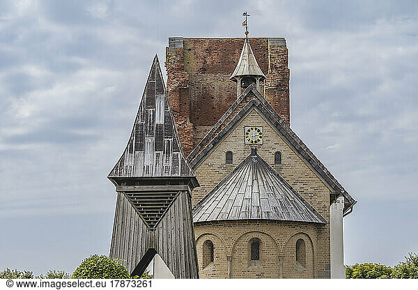 Germany  Schleswig-Holstein  Pellworm  Exterior of Old Church of Saint Salvator