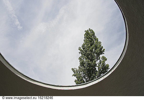 Germany  View through a porthole window  close-up