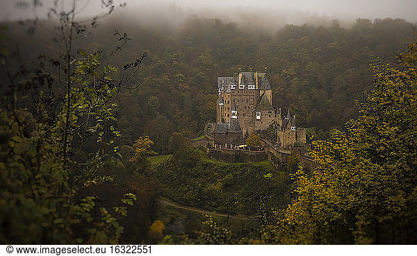 Germany  Wierschem  view to Eltz Castle