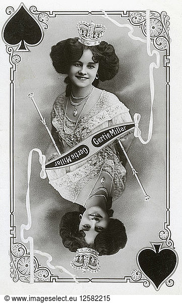 Gertie Millar  British actress and singer  c1905.Artist: Rotary Photo