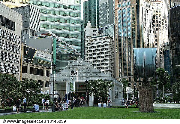 Geschäftsviertel  Raffles Place  Singapur  Asien