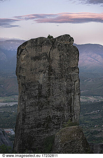 Gesteinsformation in Meteora  Thessalien  Griechenland  Europa