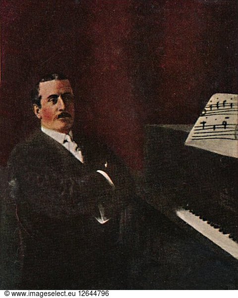 Giacomo Puccini 1858-1924  1934. Künstler: Unbekannt.