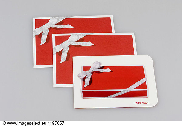 Gift cards  gift voucher  gift coupon in an envelope