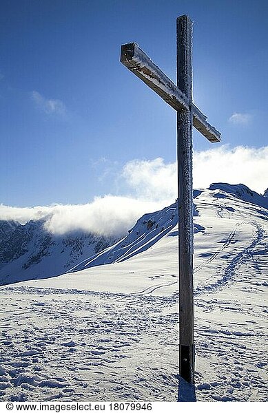 Gipfelkreuz  Aussichtspunkt Seefelder Joch  Tirol  Österreich  2080 m  Europa