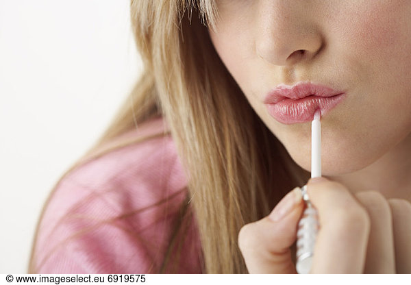 Girl Applying Make-Up