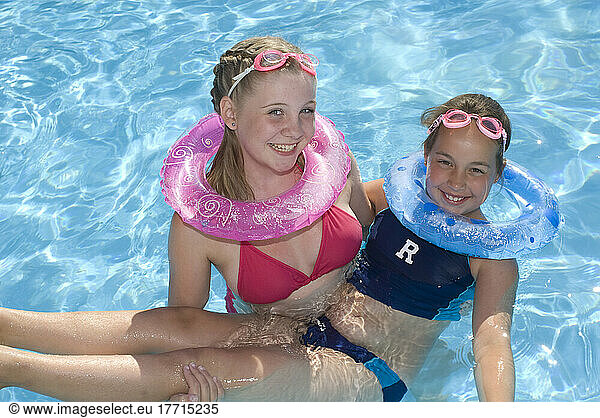 Girls In A Swimming Pool  Victoria  British Columbia