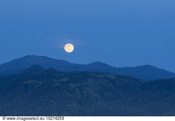 glühend Glut Vereinigte Staaten von Amerika USA über aufwärts Mond Vorgebirge Kalifornien