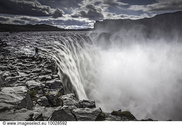 Glacial waterfall Dettifoss Iceland