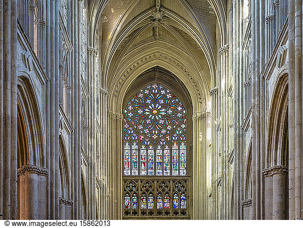 Glasgemälde der Kathedrale Saint-Gatien  Tours  Frankreich