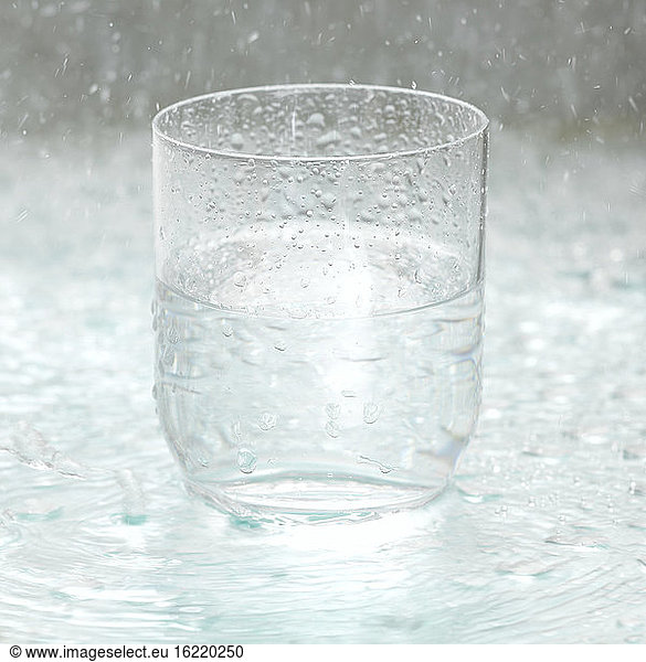 Glass of water  close-up