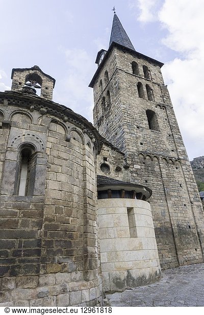 Gleisa Mair de Diu dera Purificacion church at Bossost village in Aran valley Lleida Catalonia Spain.