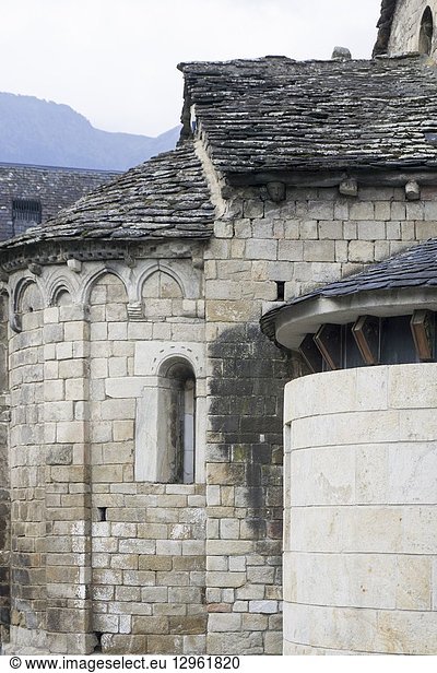 Gleisa Mair de Diu dera Purificacion church at Bossost village in Aran valley Lleida Catalonia Spain.