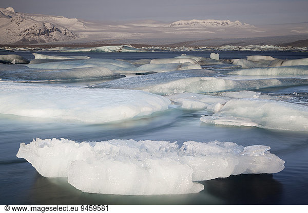Gletscherlagune Jökulsárlón  Hornafjörður  Austurland  Island  Europa
