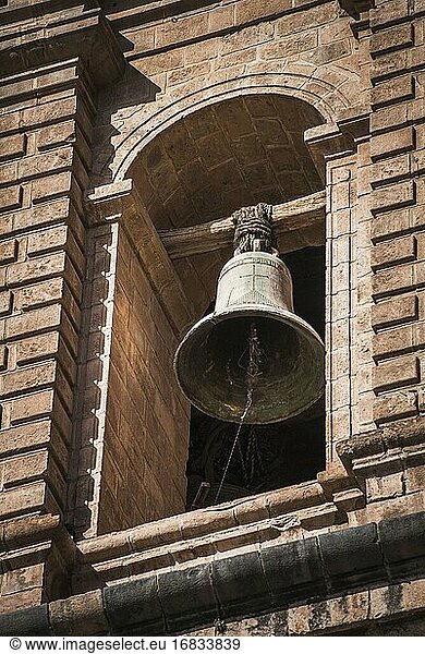 Glockenturm der Kirche der Gesellschaft Jesu  Plaza de Armas  Cusco  Region Cusco  Peru