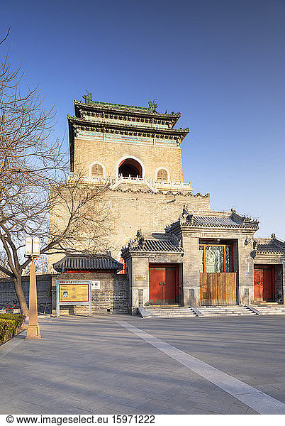Glockenturm  Dongcheng  Beijing  China  Asien