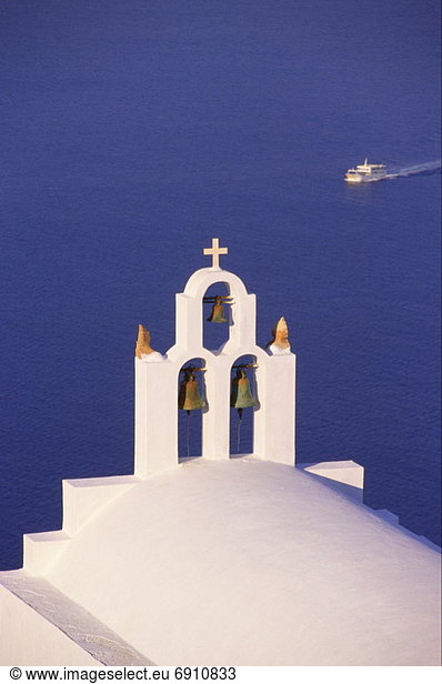 Glockenturm Santorin Griechenland