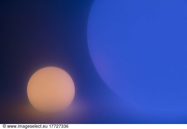 Glowing and illuminated spherical orbs