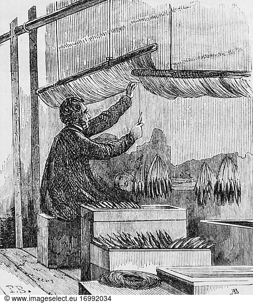 Gobelinmanufaktur  paris gemälde von edmond texier  herausgeber paulin et le chavalier 1853.