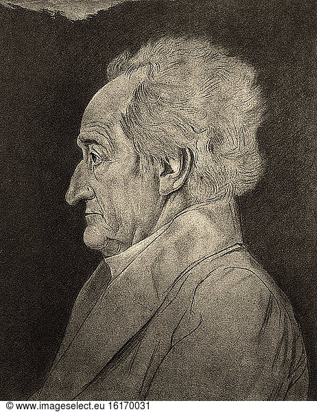 Goethe / Chalk Draw. by Sebbers / 1826