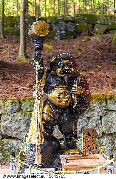 Golden statue  lucky charm  Nikk?  Japan  Asia