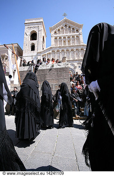 Good Friday procession  Cagliari  Sardinia  Italy