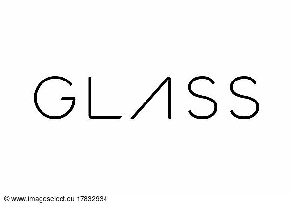 Google Glass  Logo  Weißer Hintergrund
