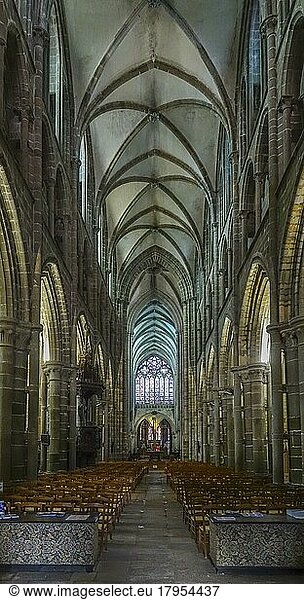 Gotische Kathedrale Saint-Samson  Dol-de-Bretagne  Departement Ille-et-Vilaine  Region Bretagne Breizh  Frankreich  Europa