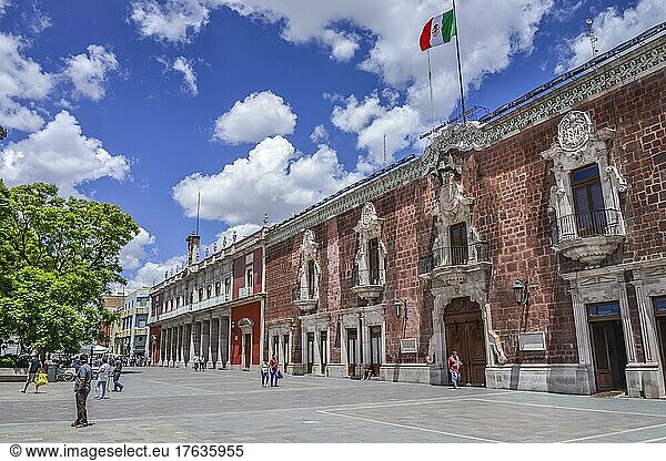 Gouverneurspalast Palacio de Gobierno  Plaza de la Patria  Aguascalientes  Mexiko  Mittelamerika