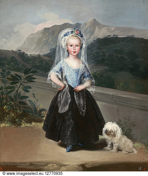 GOYA: CONDESA  1783. 'Maria Teresa de Borbon y Vallabriga'. Later  Condesa de Chincon. Oil on canvas by Francisco de Goya  1783.