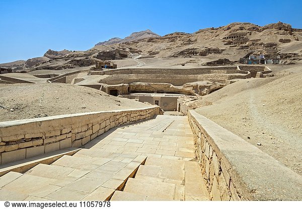 Grab des Ramose bei den Fürstengräbern Theben Luxor Ägypten Afrika