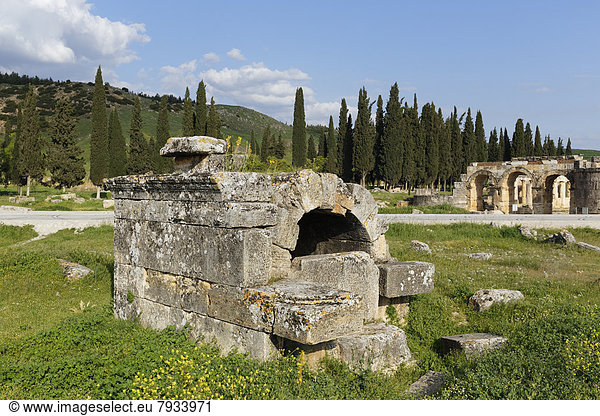Grab Nekropole antike Stadt Hierapolis