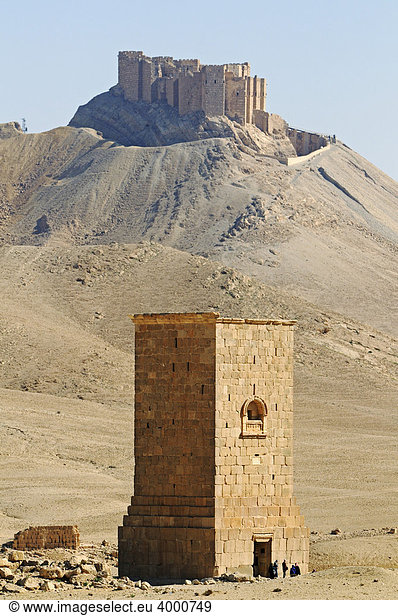 Grabturm des Elahel im Tal der Gräber  Ausgrabungsstätte Palmyra  Tadmur  Syrien  Asien