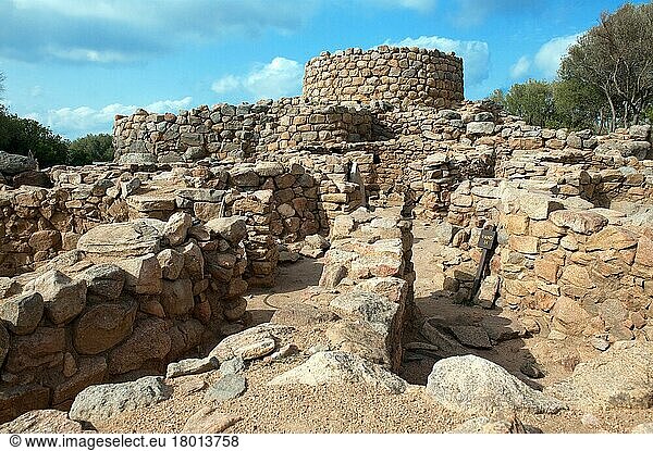 Grabungsarbeiten an Nuraghe La Prisgiona  Europa  Valle di Capichera  Arzachena  Provinz Sassari  Sardinien  Italien  Europa