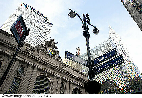 Grand Central Terminal Facade  Murray Hill  Manhattan  New York  Usa