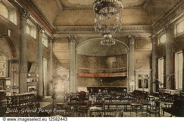 Grand Pump Room  Bath  Somerset  late 19th or early 20th century.Artist: Francis Frith & Co