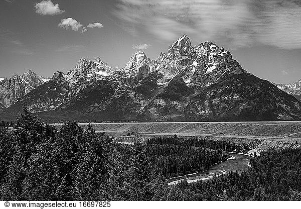 Grand Teton  Wyoming berühmtes Fotomotiv